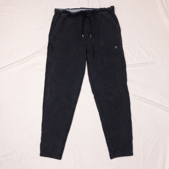 Mack Weldon Other - Mack Weldon Ace Sweatpants Mens Large Black Tapered Stretch Drawstring